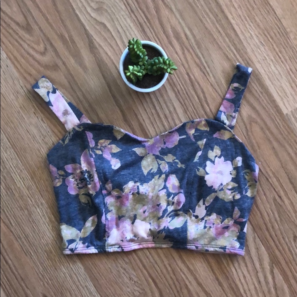 3/$21 Floral Crop Top